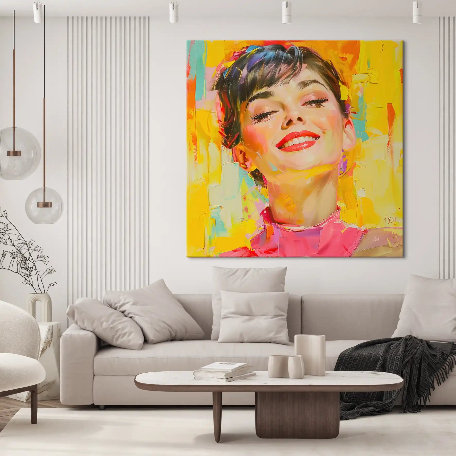 Audrey Modern Art Style Leinwand Bild INGALERIE