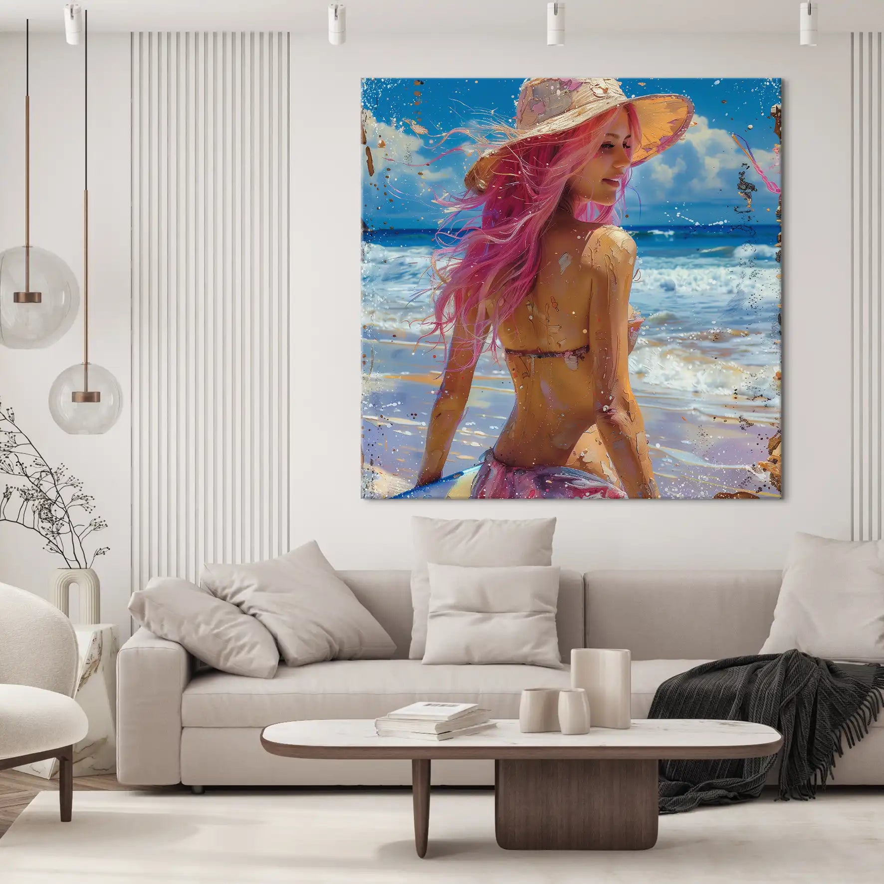 Beach Girl Leinwand Bild INGALERIE