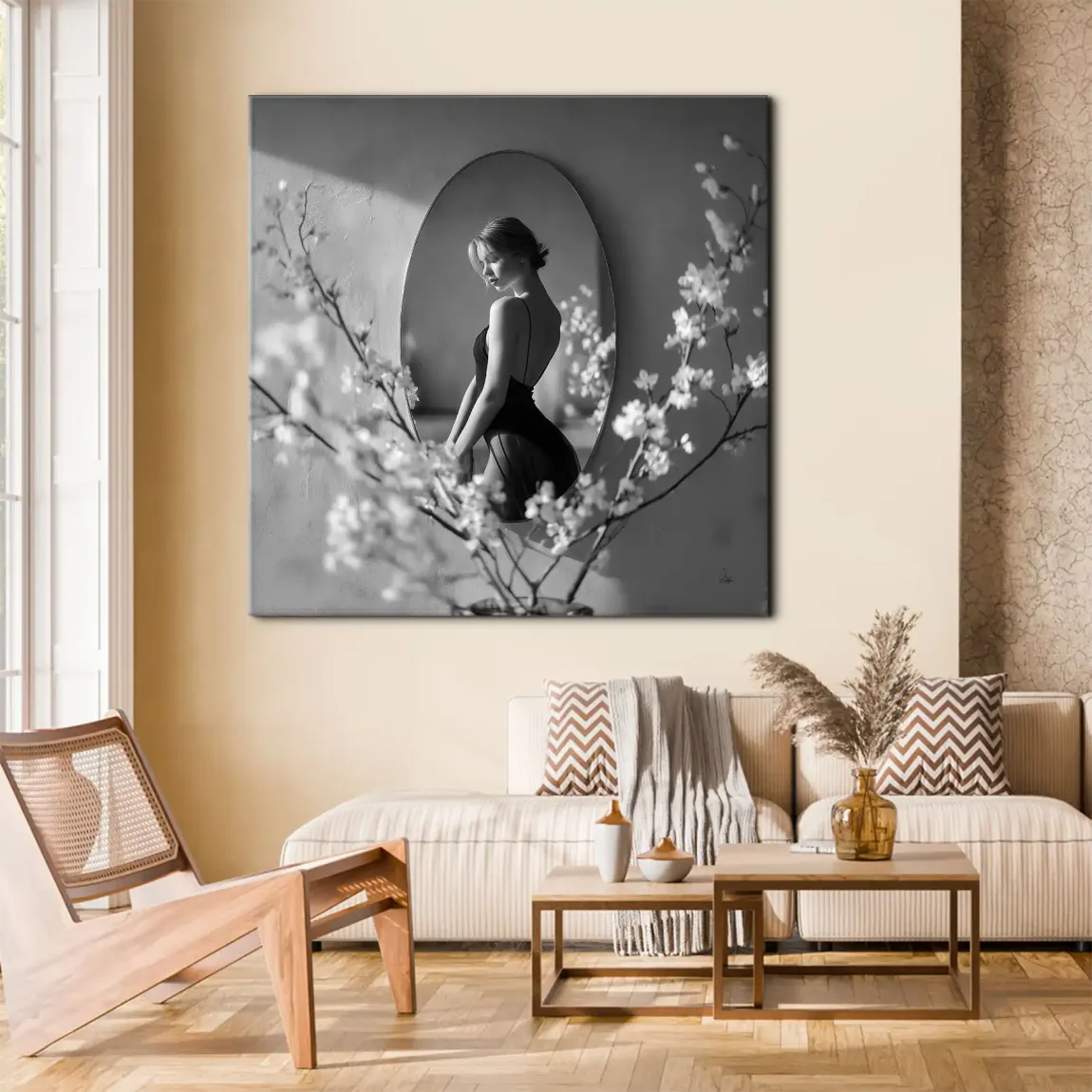 Velvet Muse Leinwand Bild