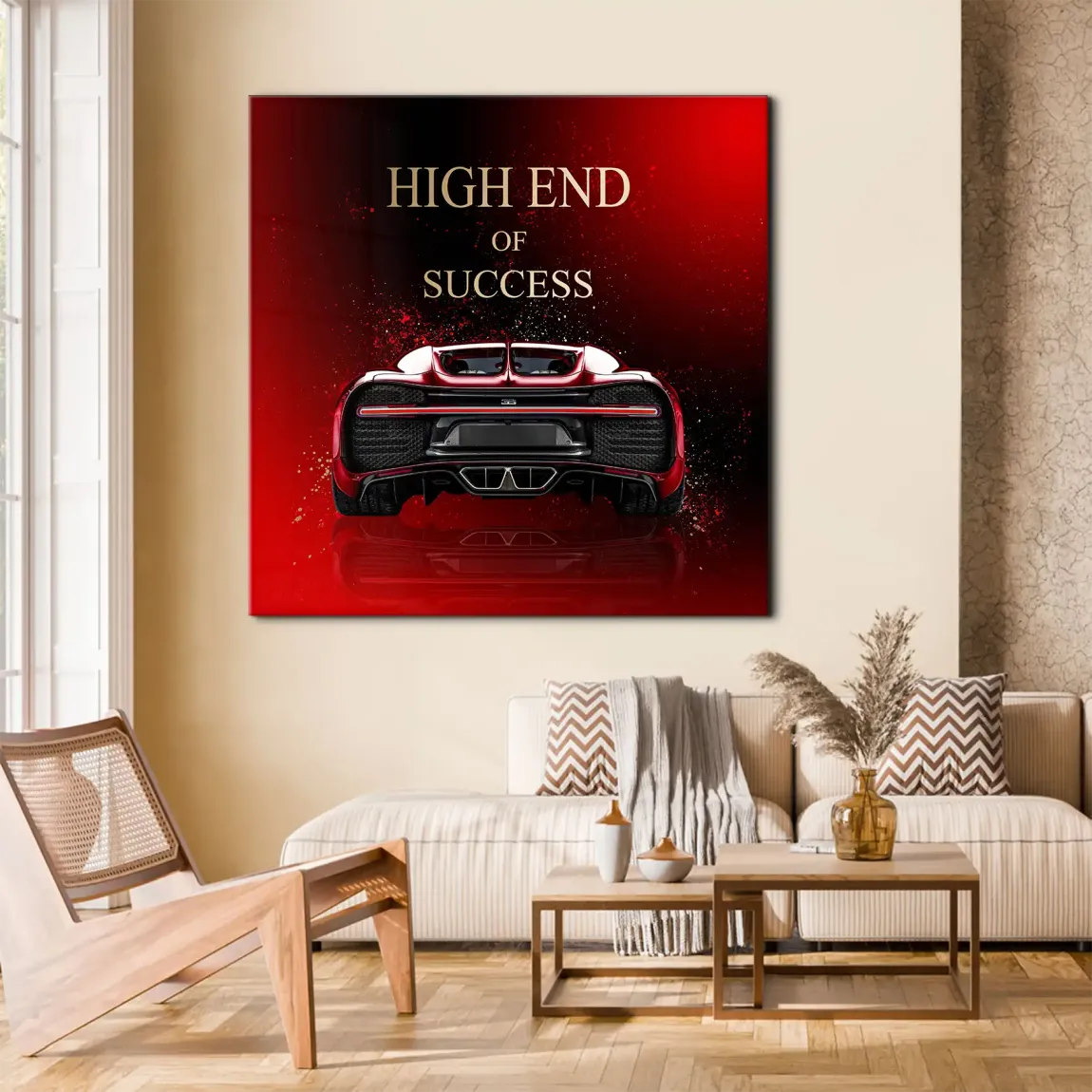 Red Empire Bugatti Leinwand Bild