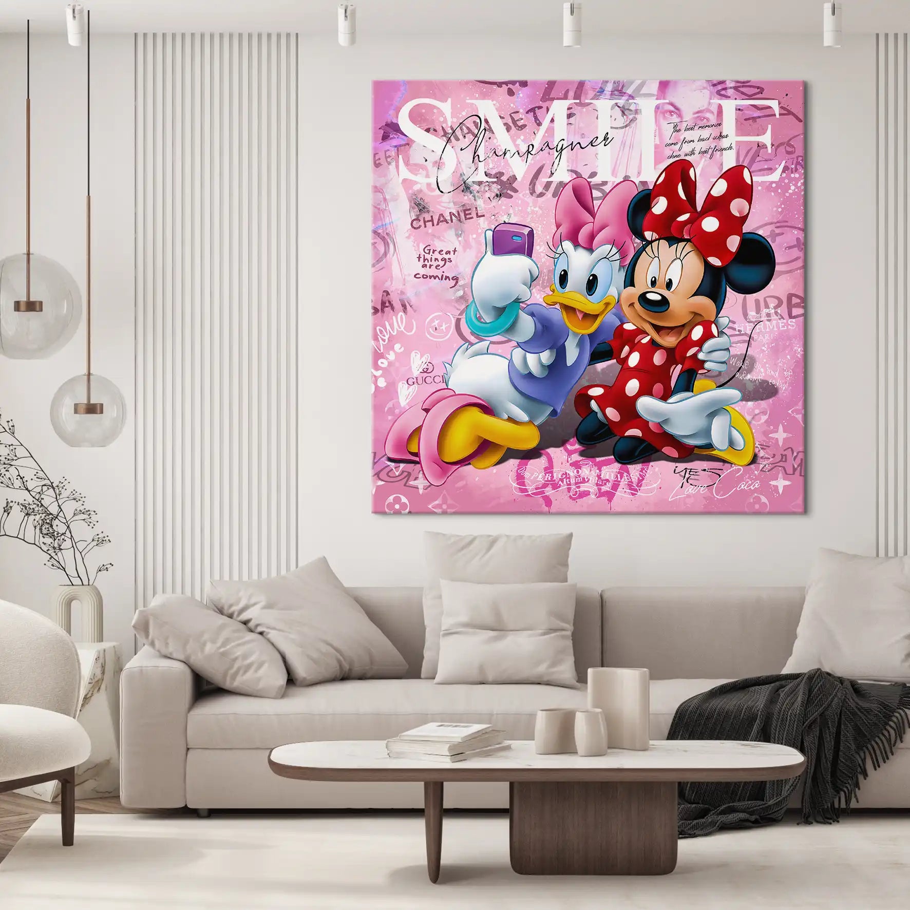 Daisy & Minnie Smile Leinwand Bild INGALERIE