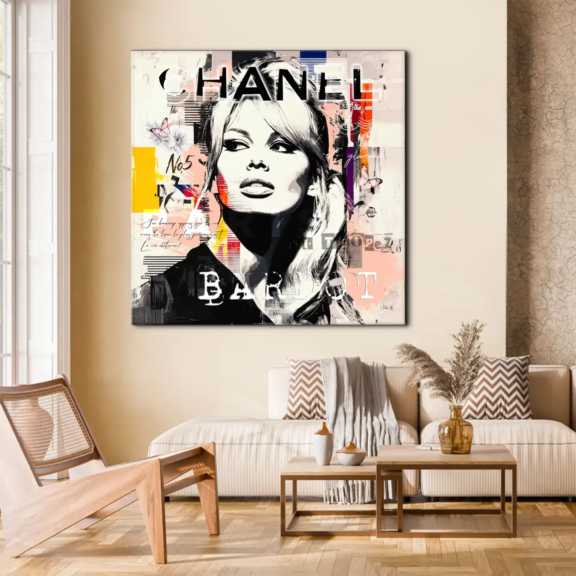 Bardot Ikone Leinwand Bild