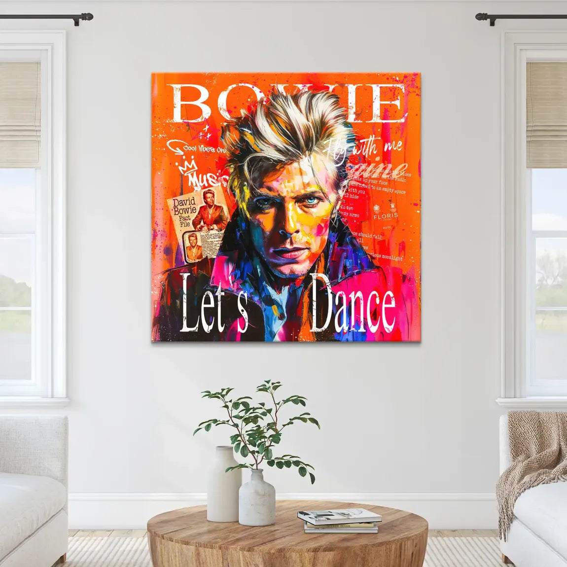 David Bowie Sound and Color Leinwand Bild