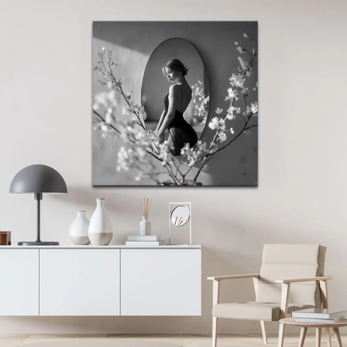 Velvet Muse Leinwand Bild