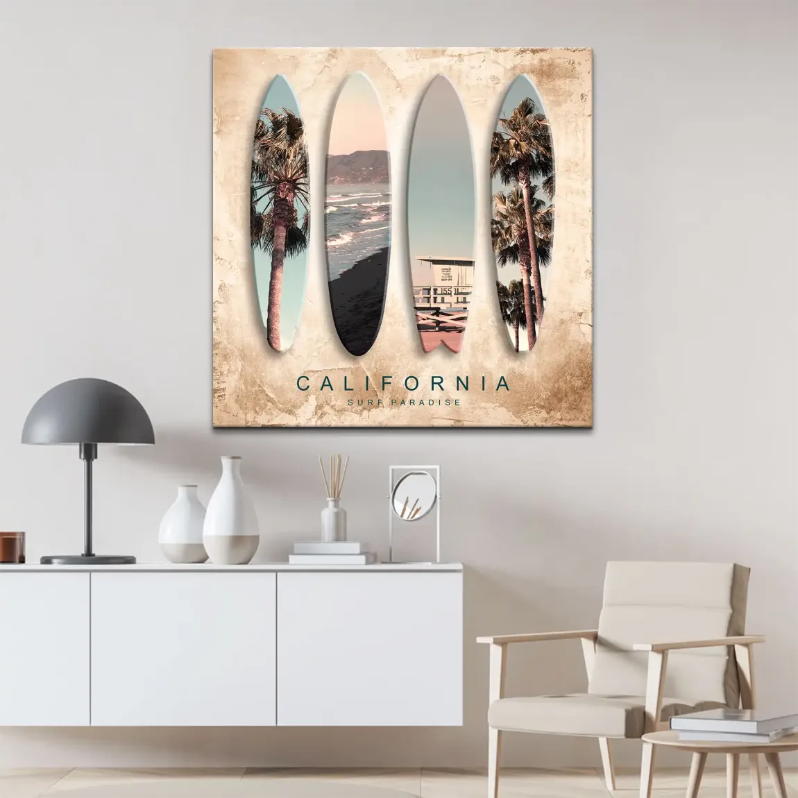 California Coast Art Leinwand Bild