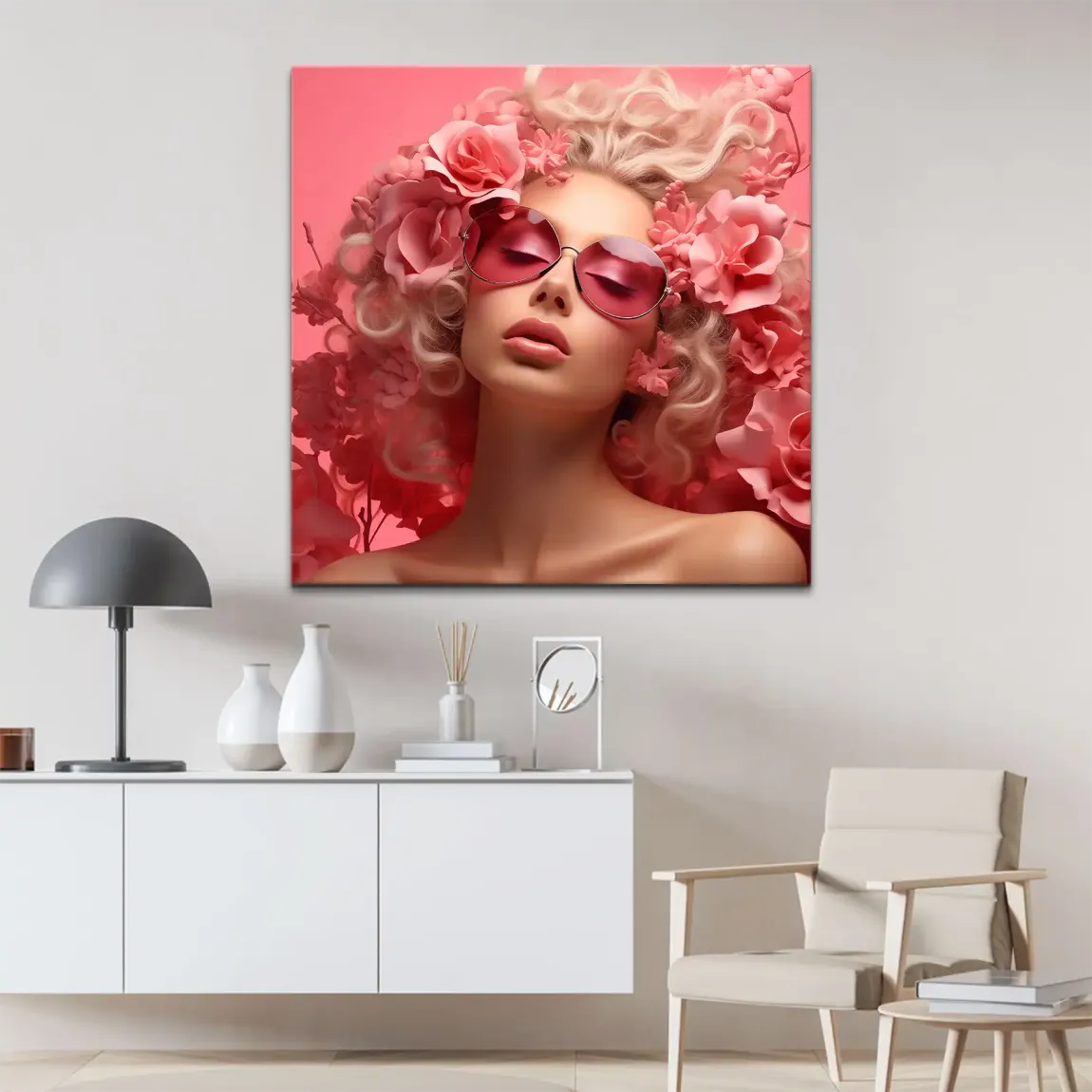 Pink Mirage Leinwand Bild