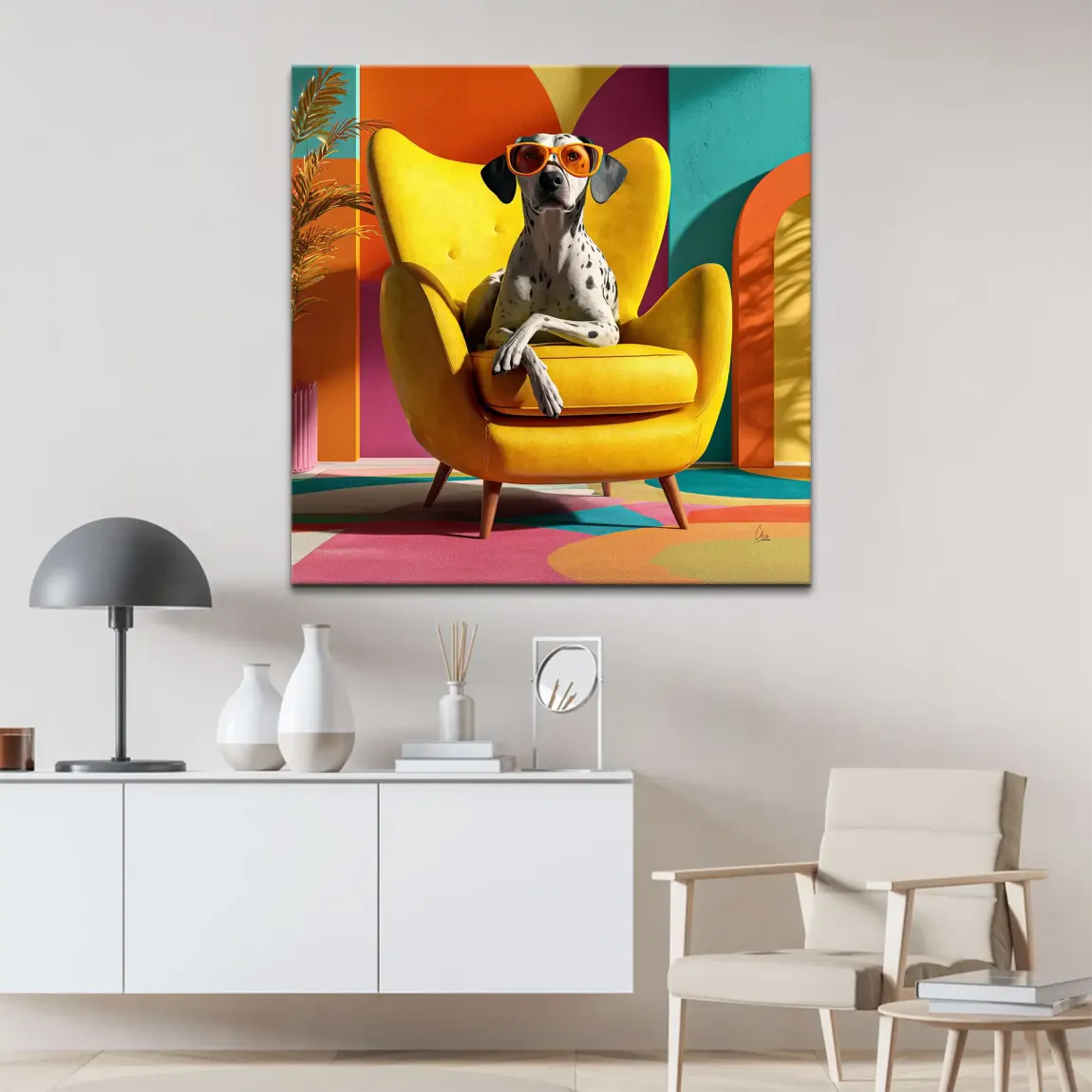 Sunny Seat Leinwand Bild