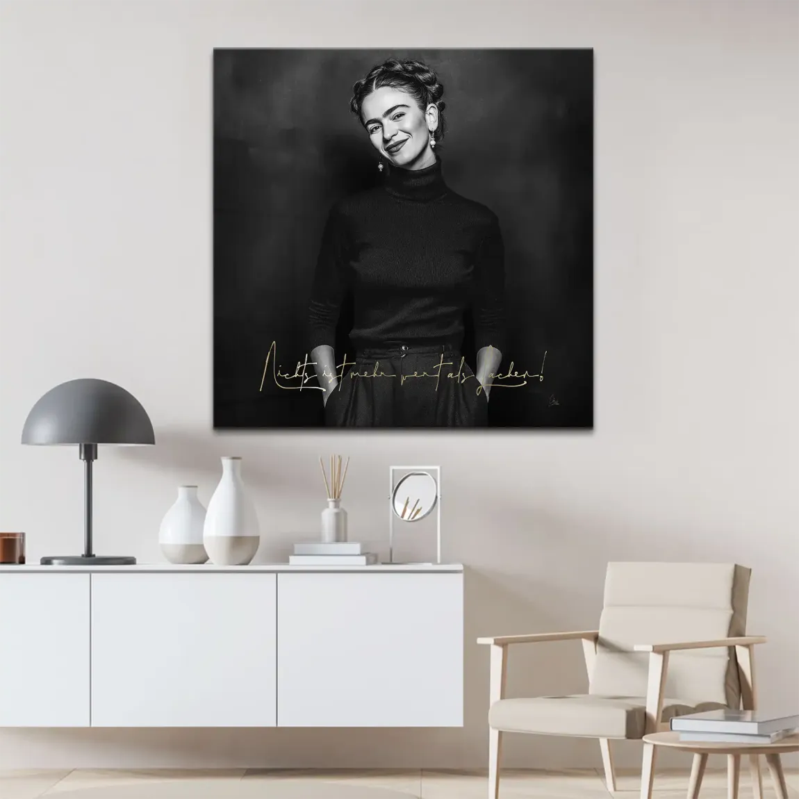 Frida Kahlos Lachen Leinwand Bild