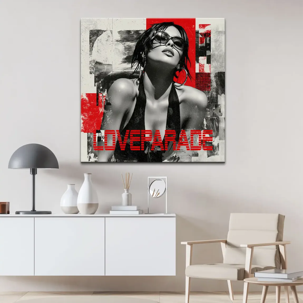 Loveparade Beauty Leinwand Bild