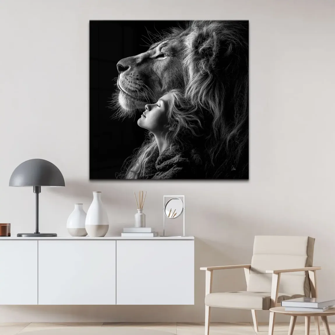 Noble Spirit Löwe Leinwand Bild