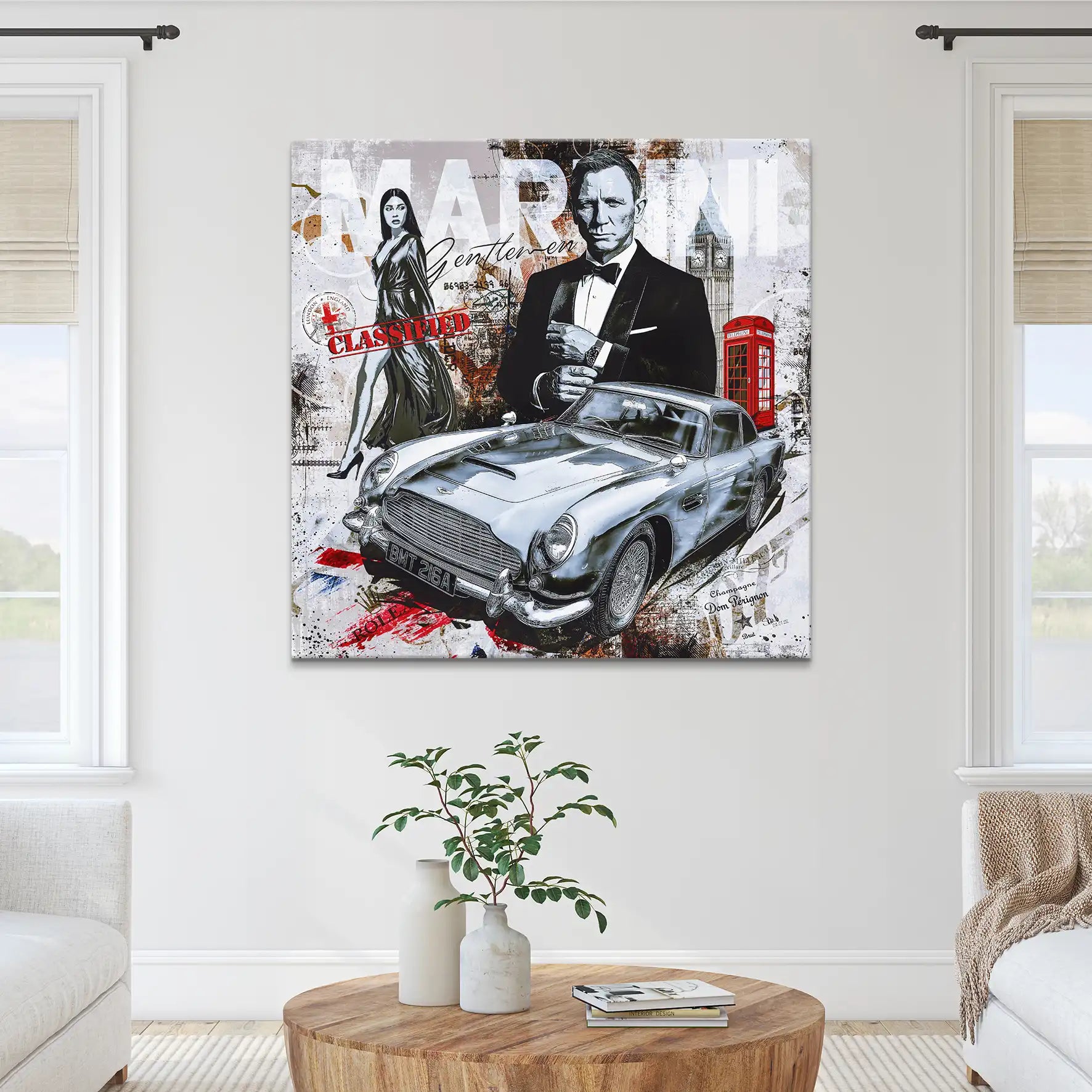 James Bond Martini Style Leinwand Bild INGALERIE