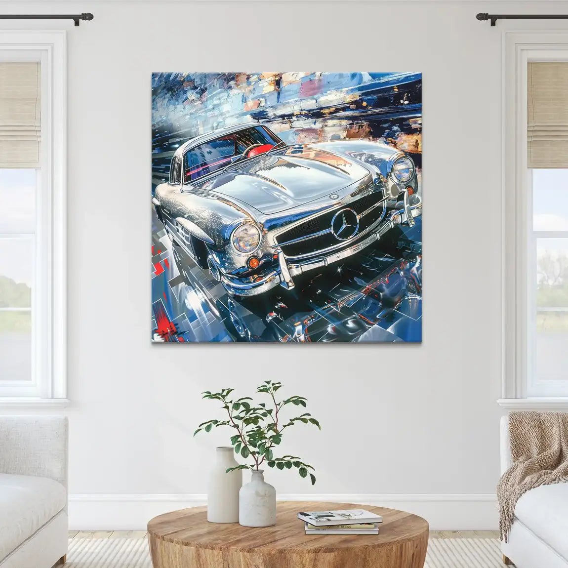 Mercedes 300 SL Leinwand Bild INGALERIE