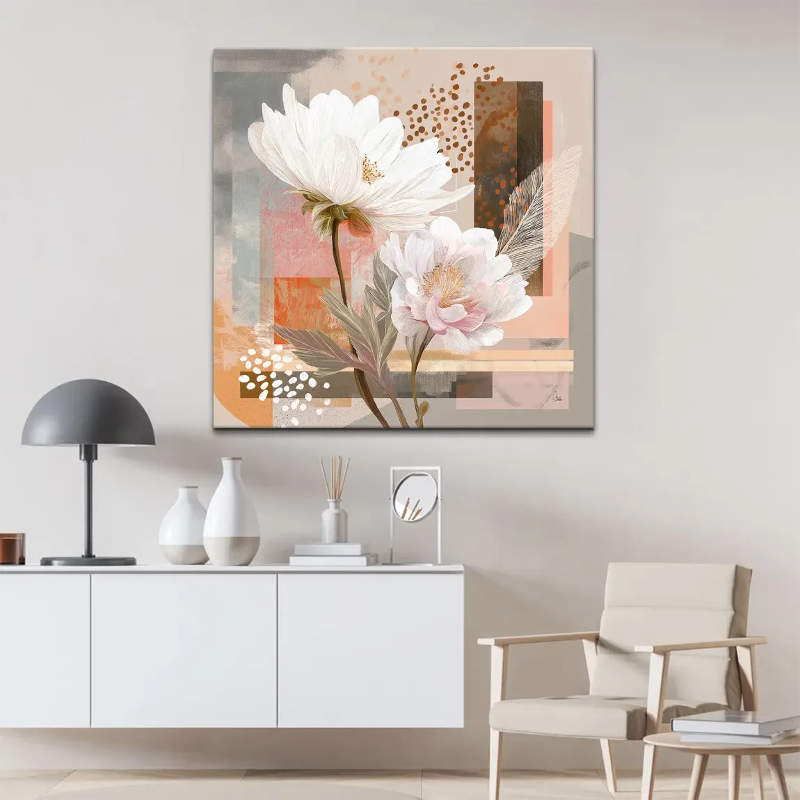 Soft Bloom Leinwand Bild