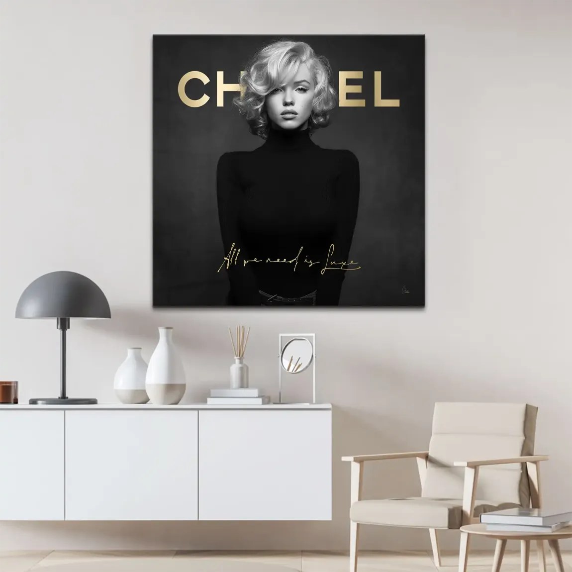 Marilyn Luxe Art Leinwand Bild