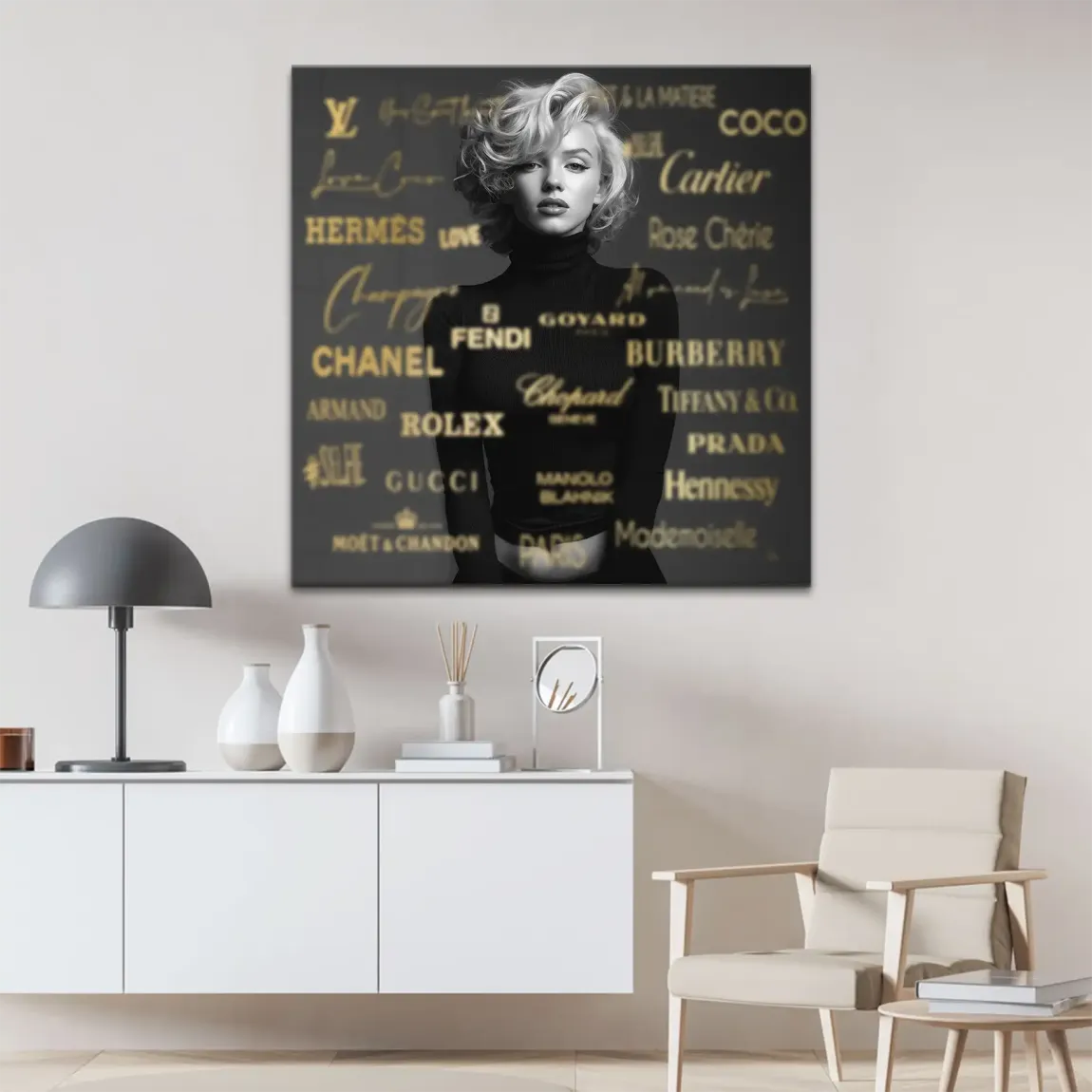 Marilyn Monroe Luxury Leinwand Bild