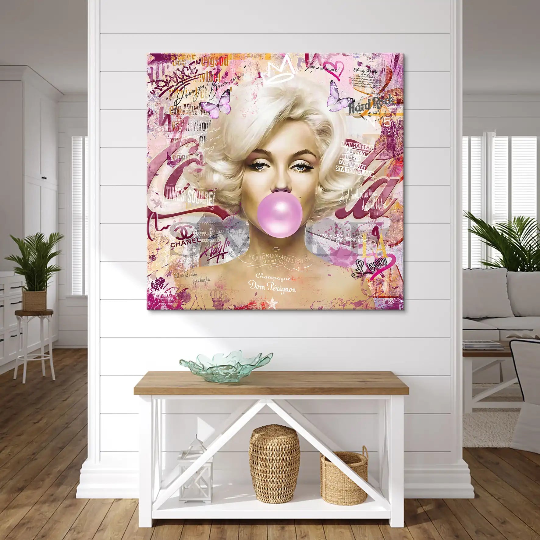 Marilyn Monroe Bubble Gum Pop Art Leinwand Bild INGALERIE