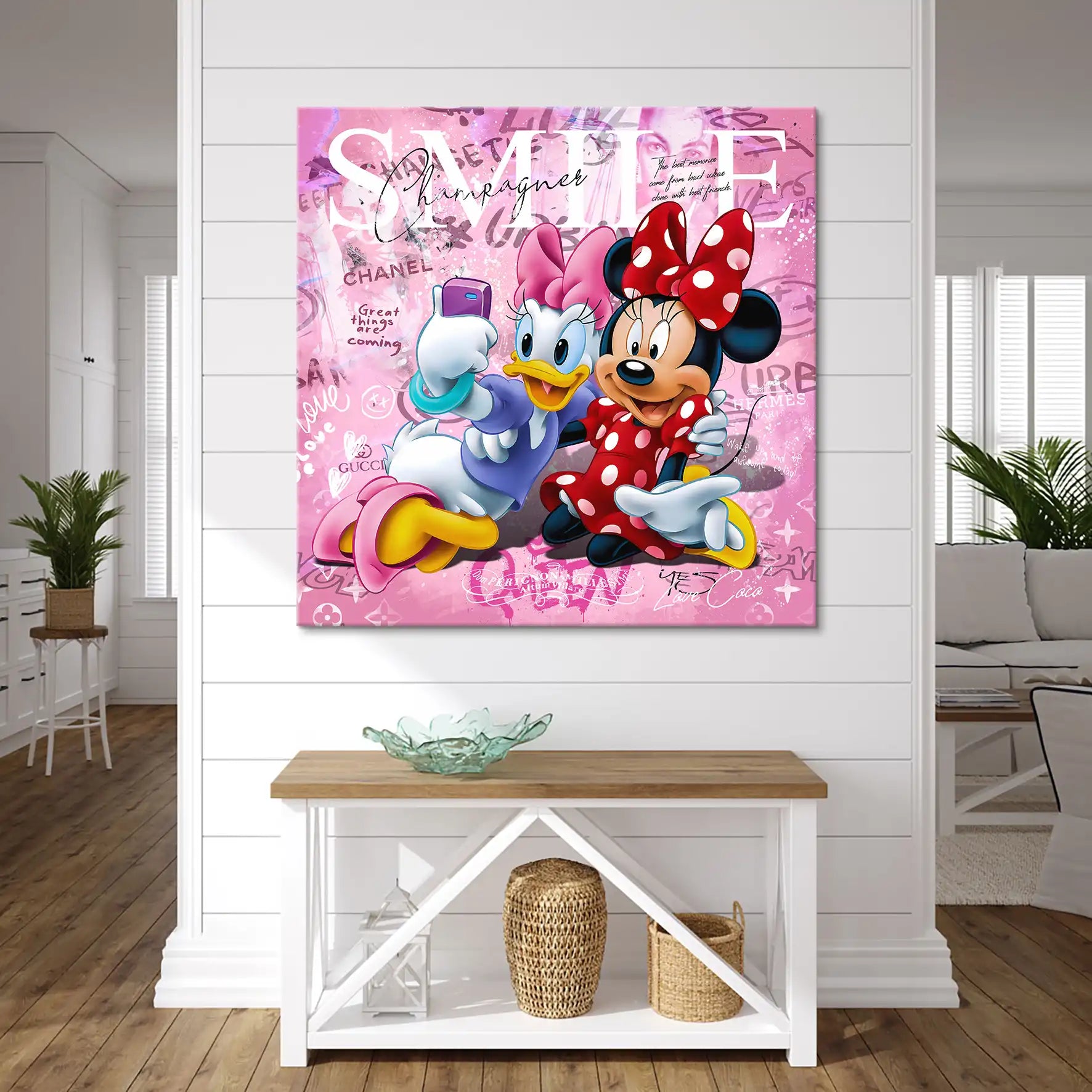 Daisy & Minnie Smile Leinwand Bild INGALERIE