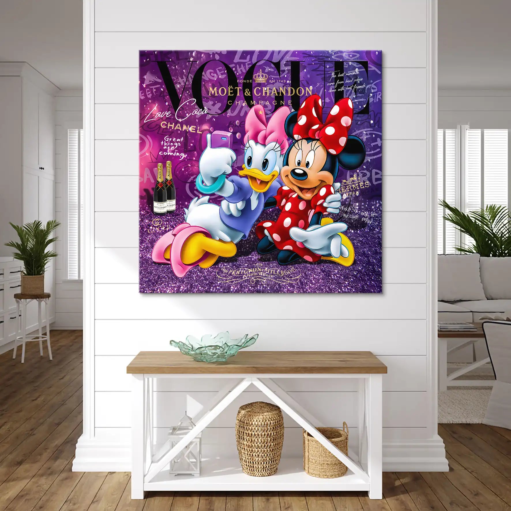 Daisy & Minnie Vogue Leinwand Bild INGALERIE