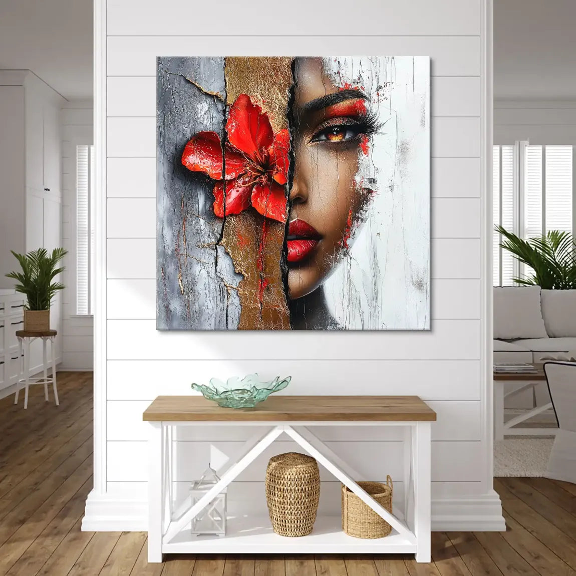 Red Blossom Beauty Leinwand Bild INGALERIE