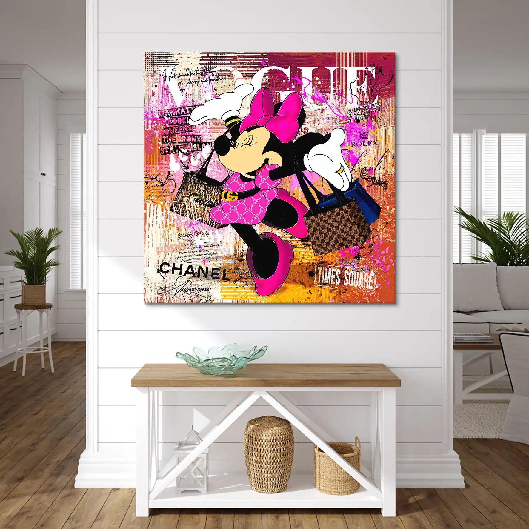 Minnie Vogue Modern Leinwand Bild INGALERIE