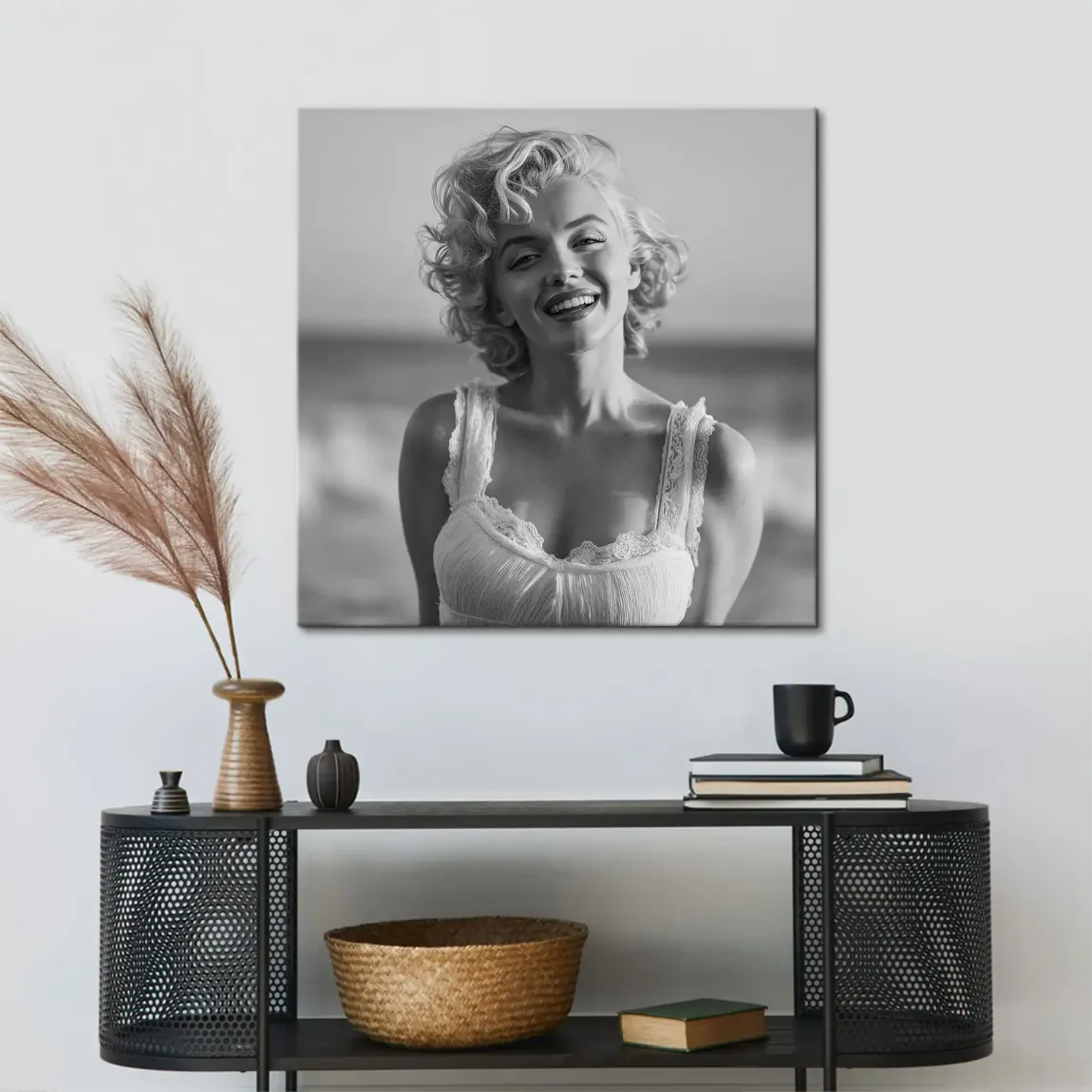 Marilyn Monroe Summer Beach Leinwand Bild