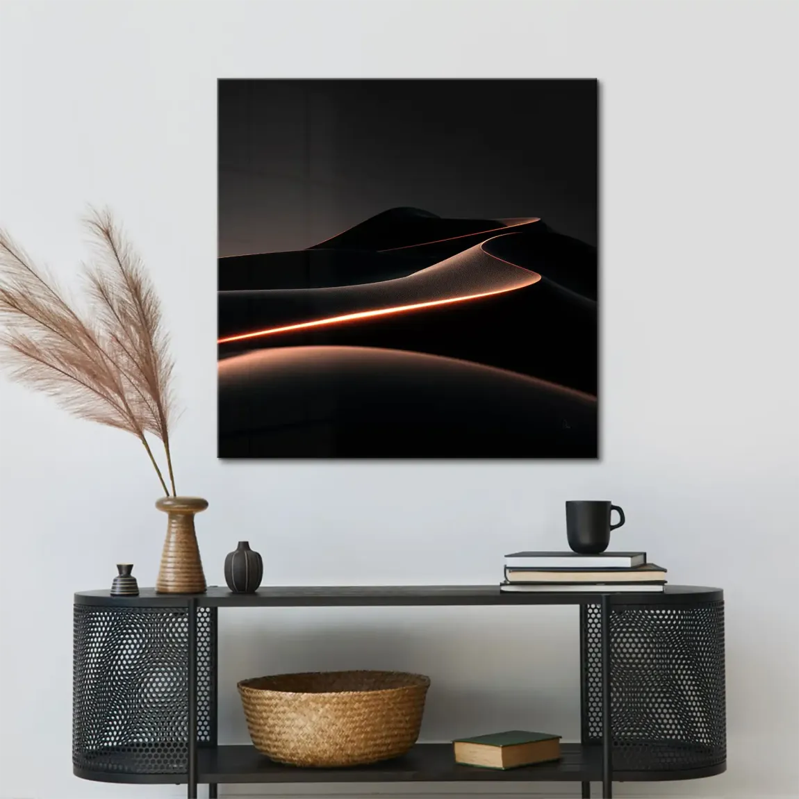 Noir Dune Leinwand Bild