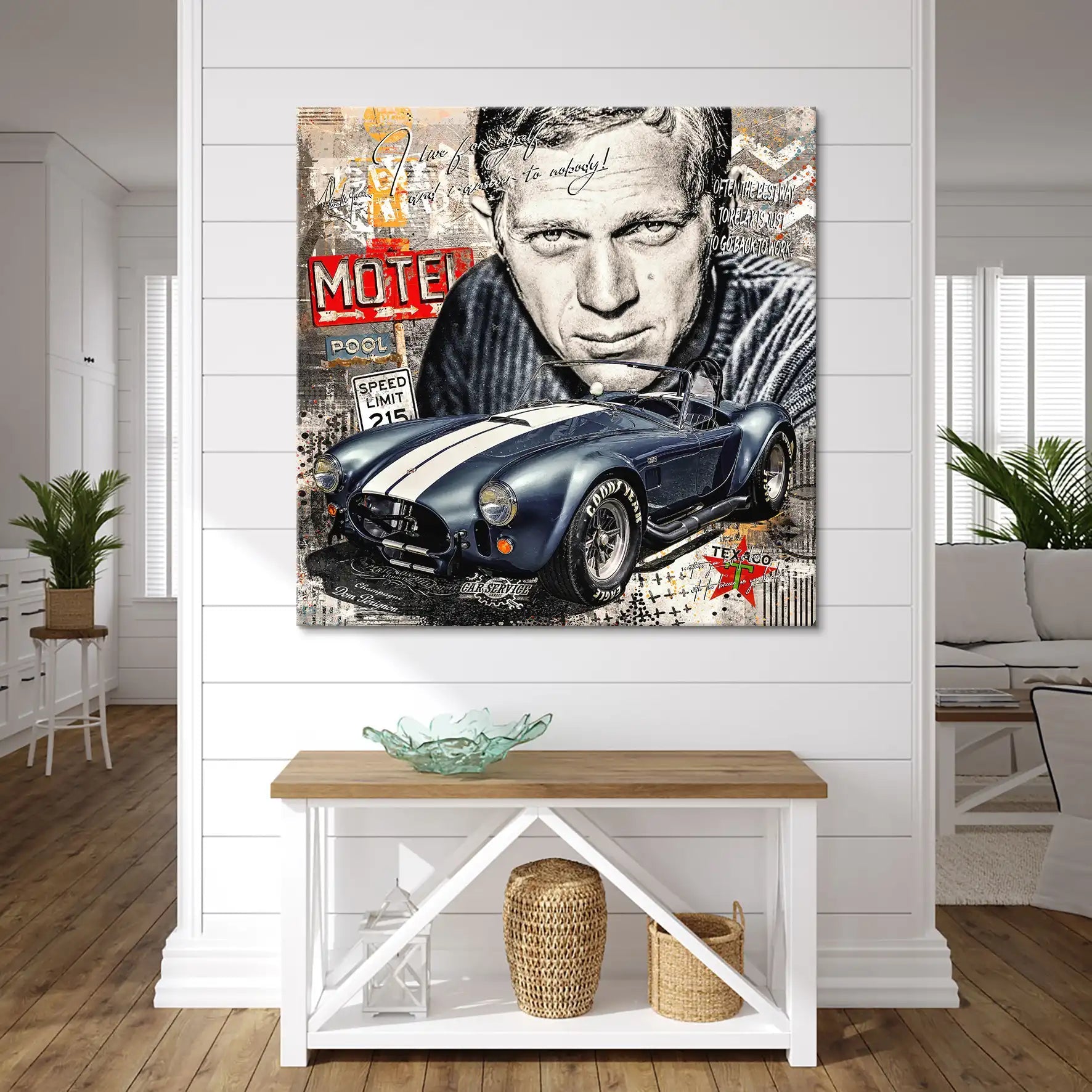 Steve AC Cobra Pop Art Leinwand Bild INGALERIE