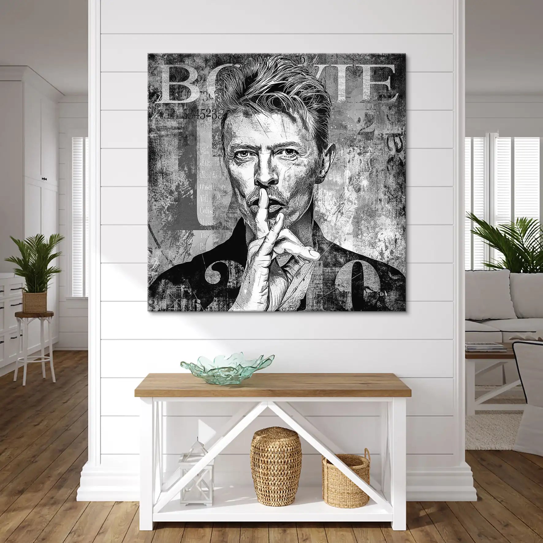 David Bowie Abstrakt Luxury Dark Style Leinwand Bild INGALERIE