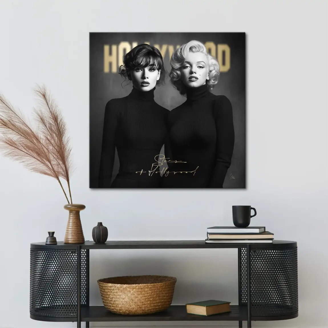 Audrey & Marilyn Hollywood Leinwand Bild