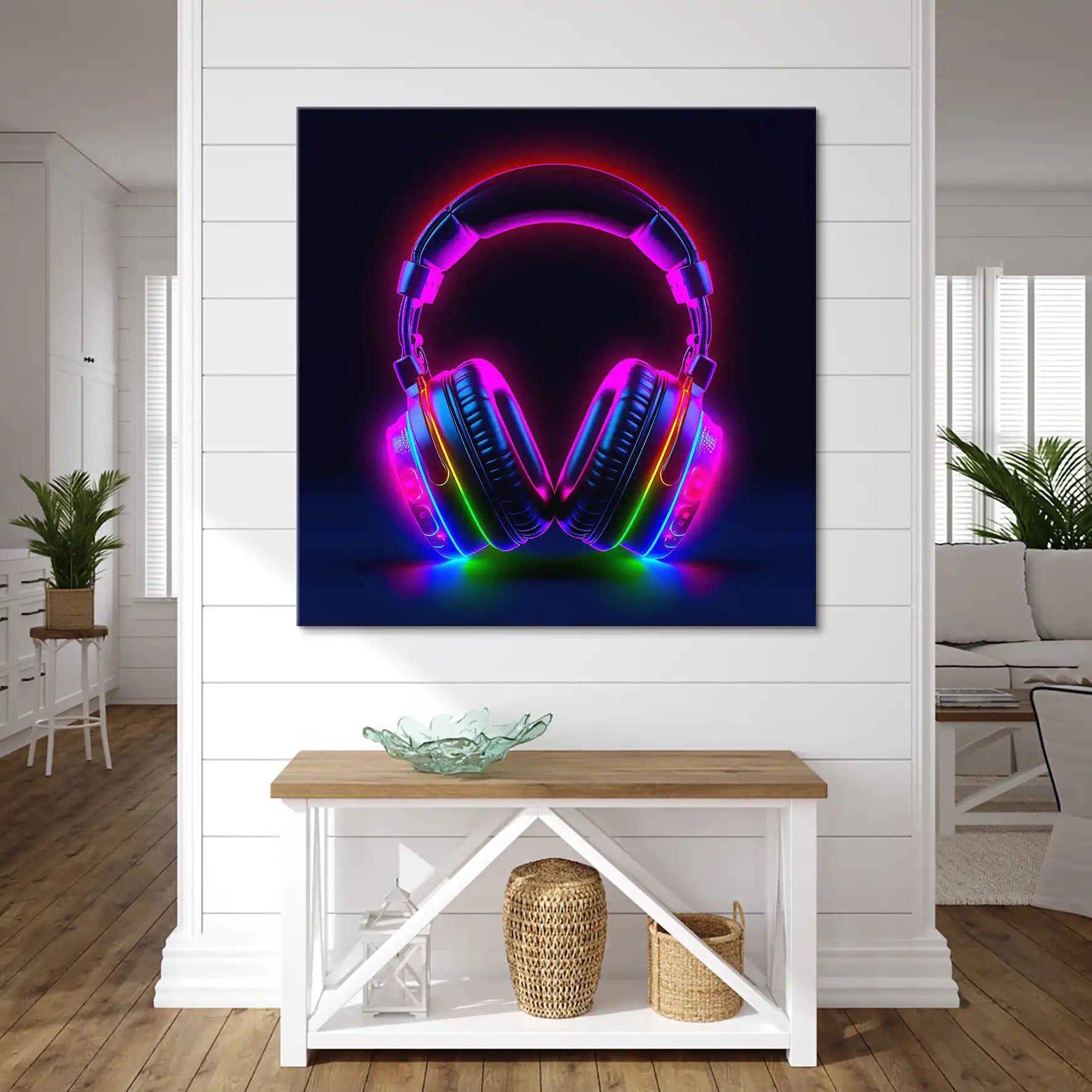 Headphone Art Leinwand Bild INGALERIE