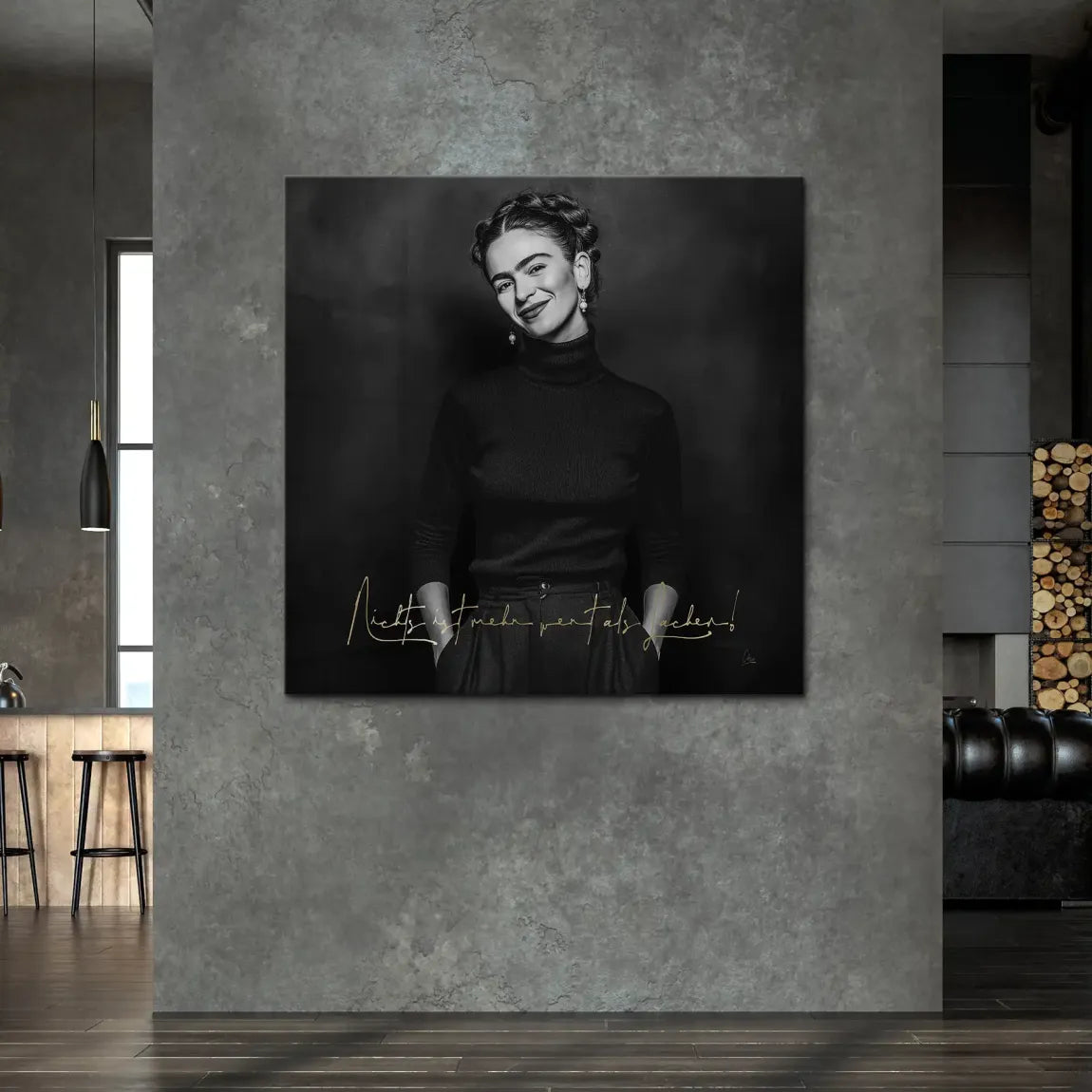 Frida Kahlos Lachen Leinwand Bild