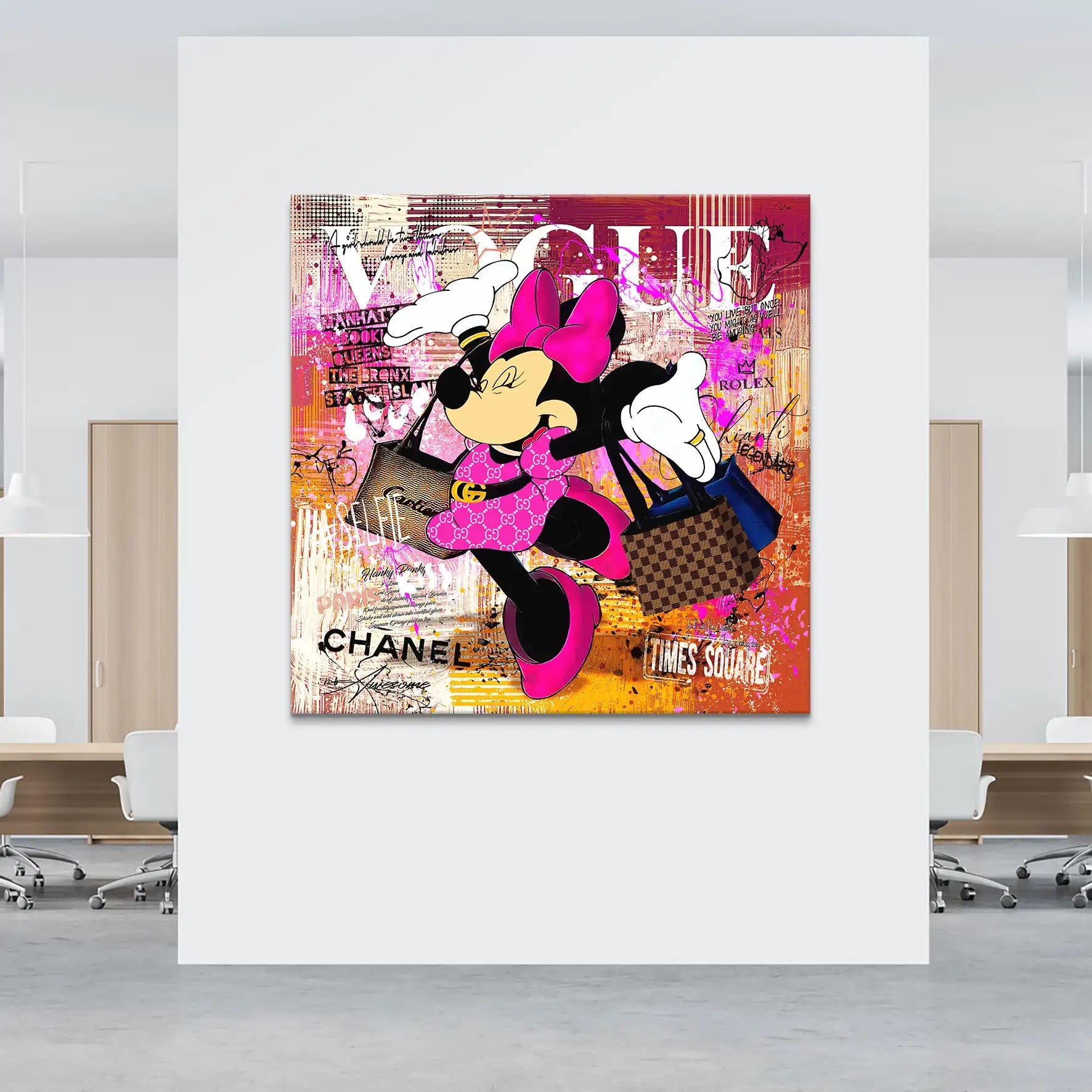 Minnie Vogue Modern Leinwand Bild INGALERIE