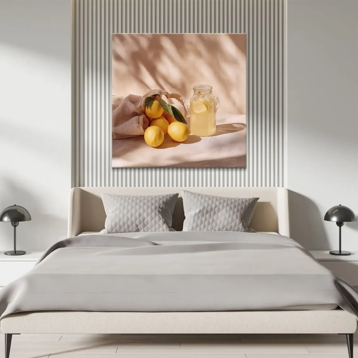 Zitronen Stillleben Leinwand Bild