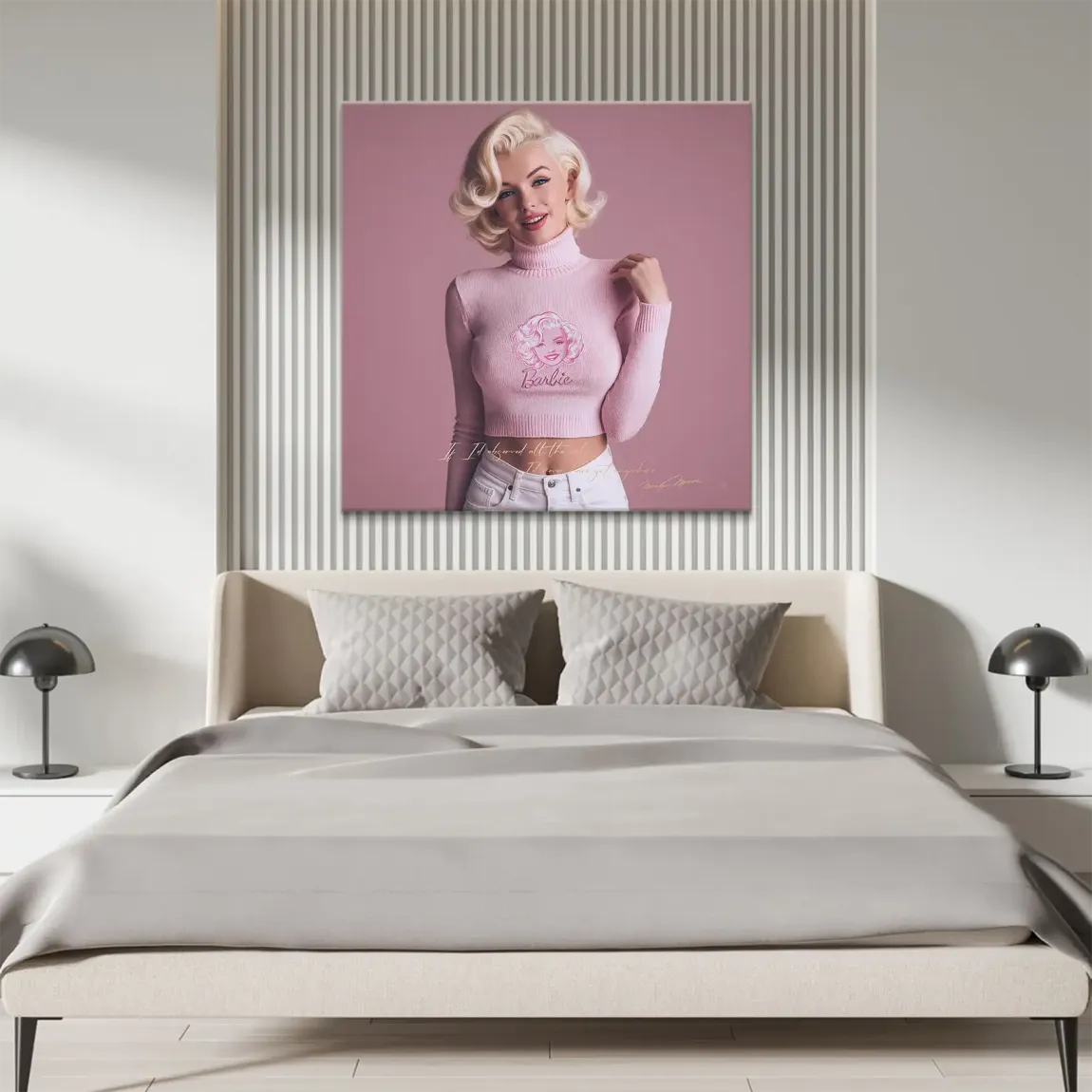 Marilyn Monroe Blush Leinwand Bild