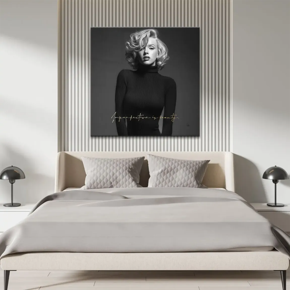 Marilyn Monroe Imperfection Leinwand Bild
