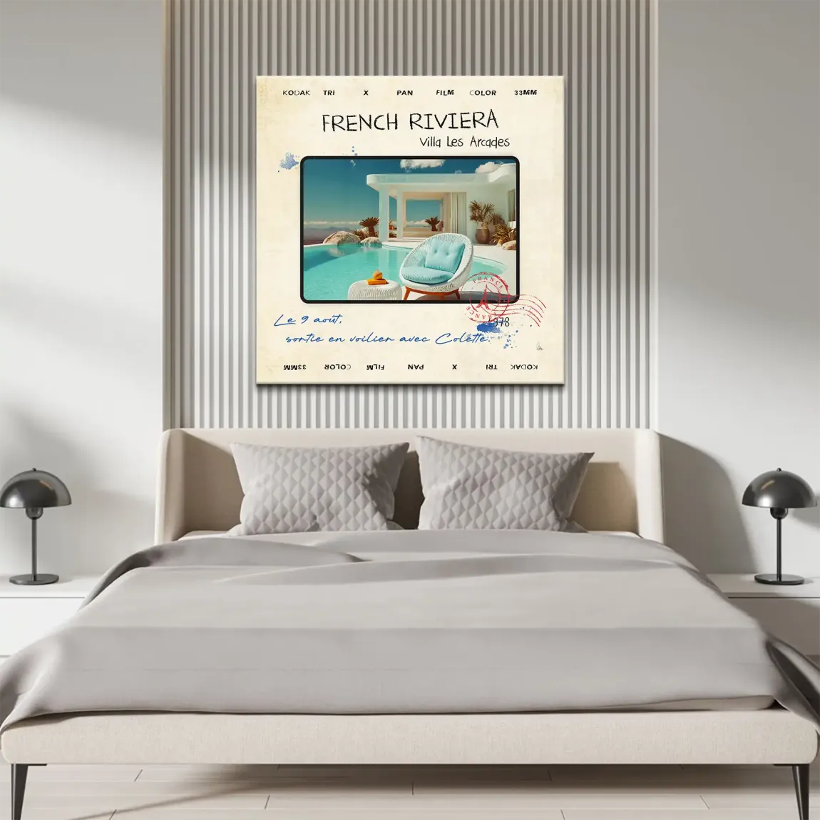 French Riviera Chic Wild Leinwand Bild