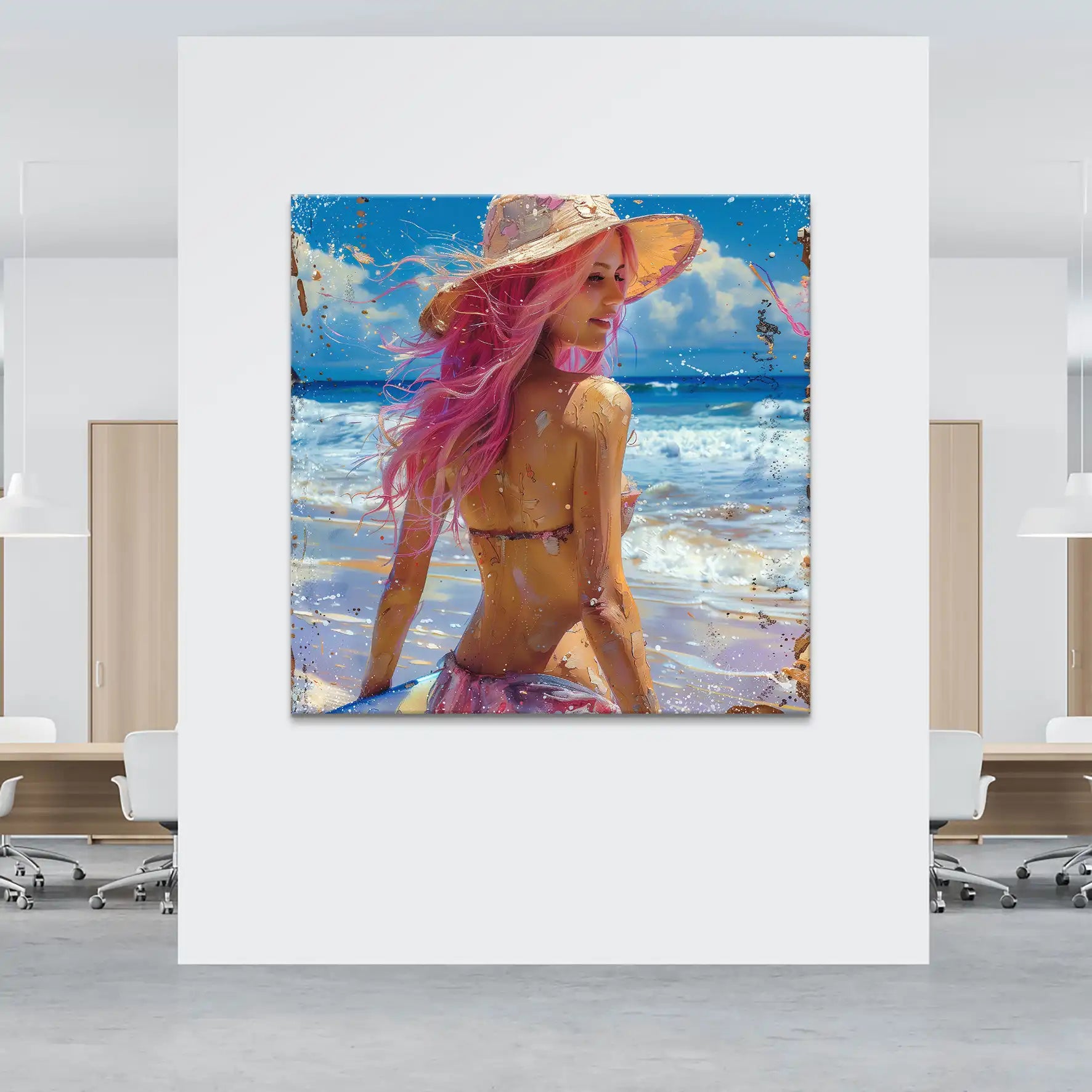 Beach Girl Leinwand Bild INGALERIE