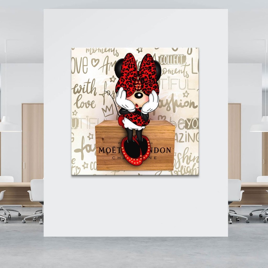 Minnie Moet Leinwand Bild INGALERIE