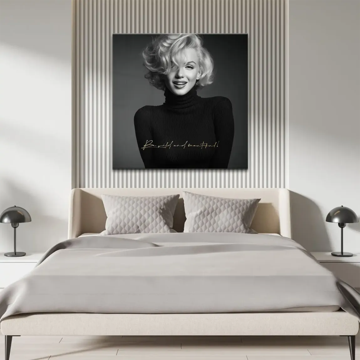 Marilyn Monroe Be Wild Leinwand Bild