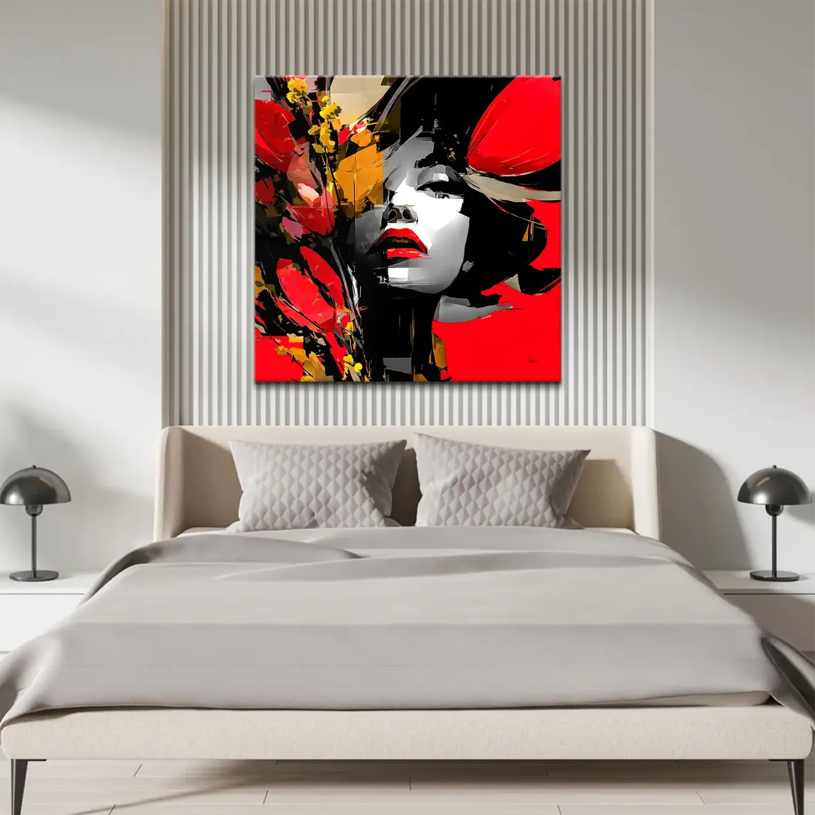 Rouge Abstrakt Leinwand Bild