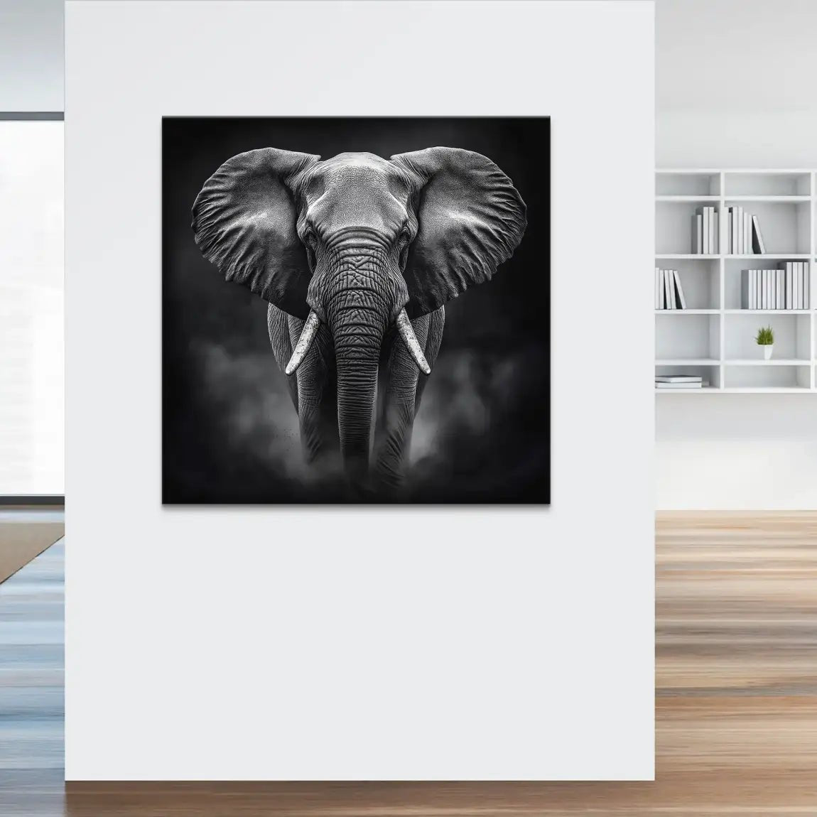 Elefant Black Style Leinwand Bild INGALERIE