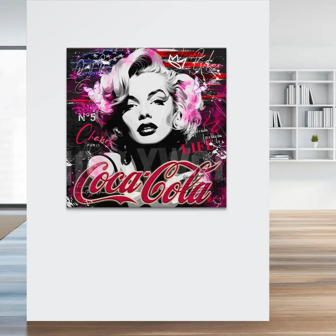 Marilyn Monroe Coke Leinwand Bild INGALERIE