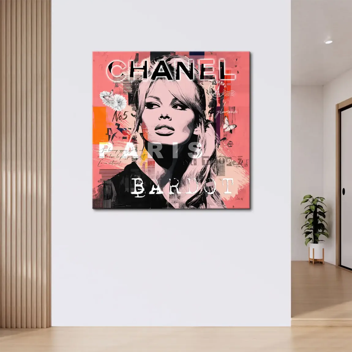 Bardot Chanel Art Leinwand Bild