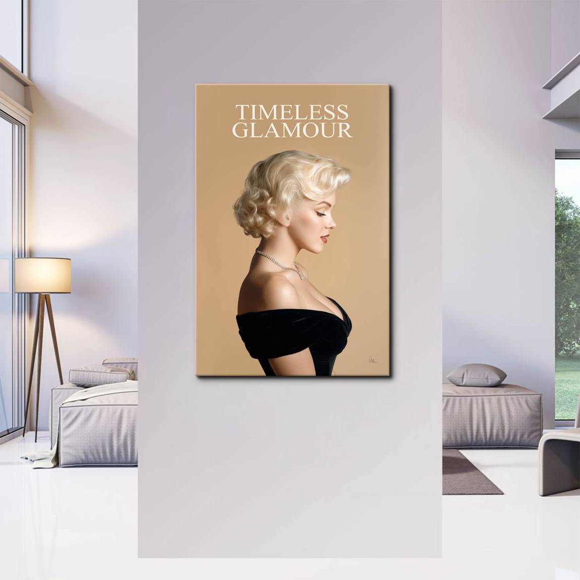 Marilyn Monroe Glam Allure Leinwand Bild