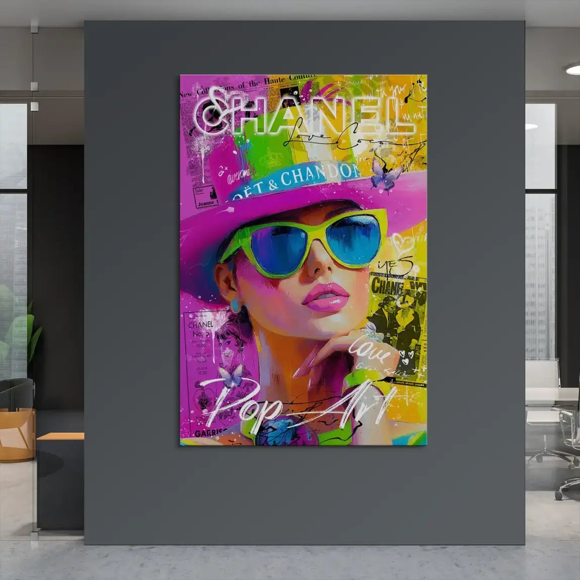 Chanel Pop Art Beauty Nr.4 Leinwand Bild INGALERIE