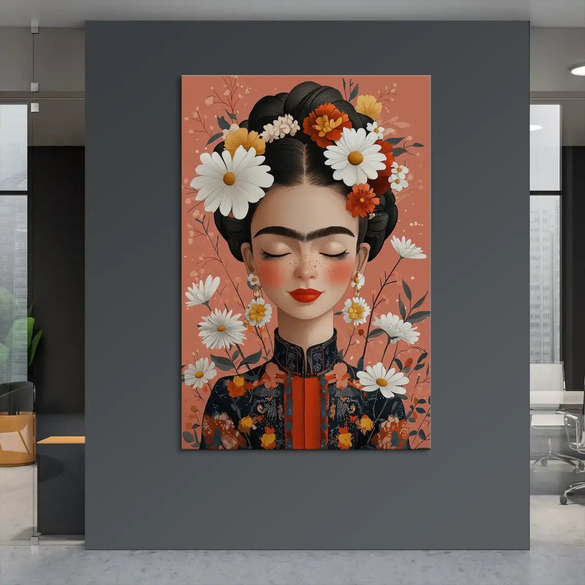 Frida Flower Nr.3 Leinwand Bild INGALERIE