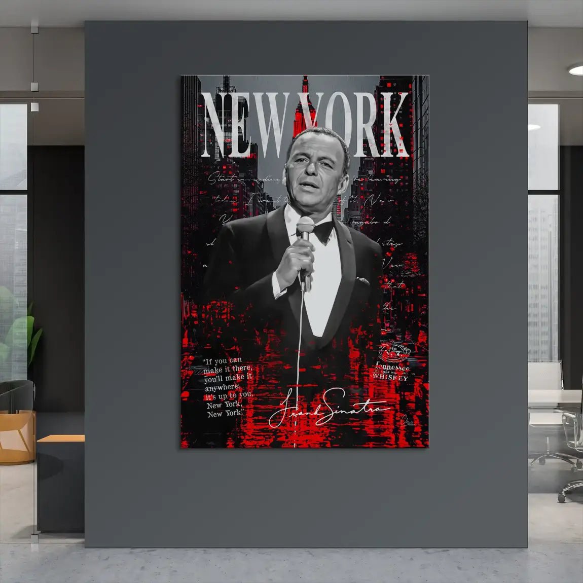 Sinatra New York Leinwand Bild INGALERIE