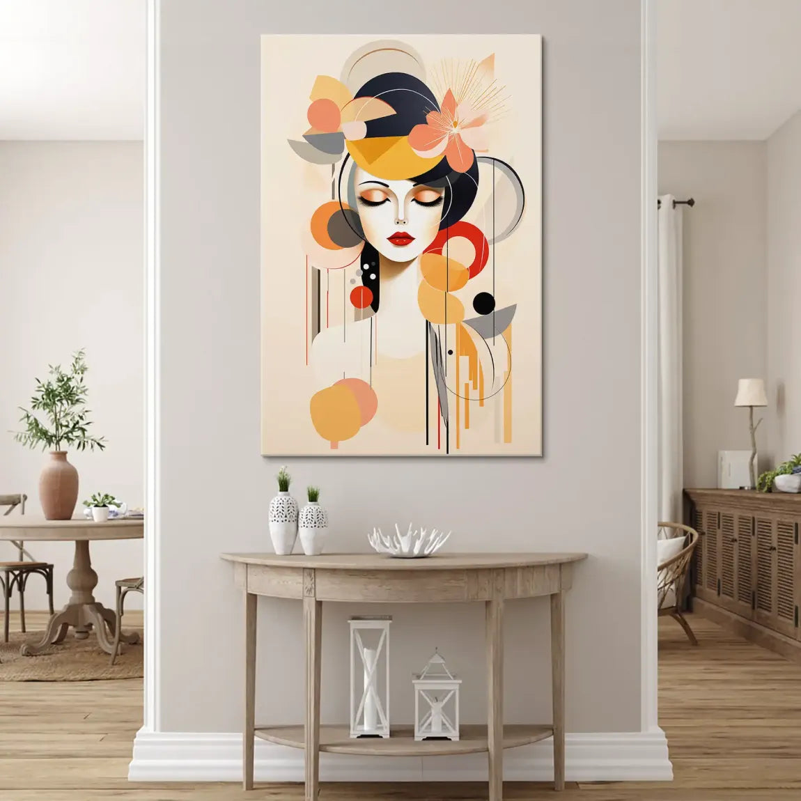 Träumende Muse Leinwand Bild INGALERIE
