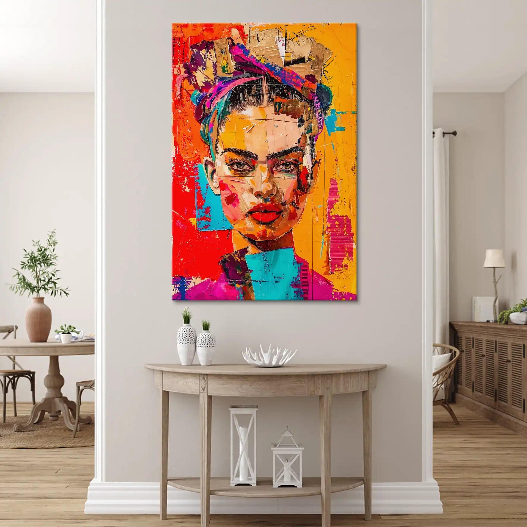 Frida Street Art Style Leinwand Bild INGALERIE