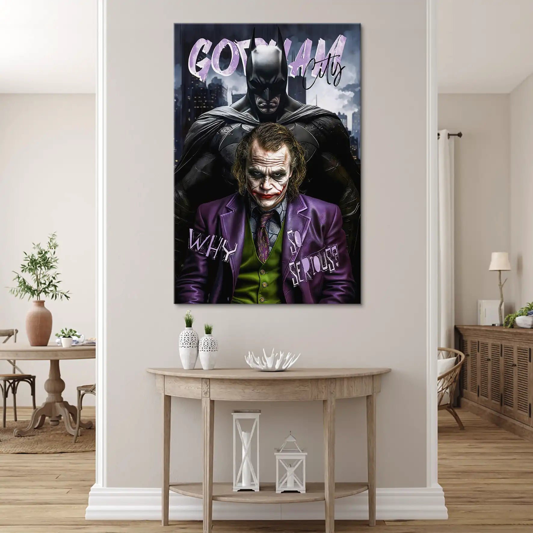 Batman Joker Leinwand Bild INGALERIE